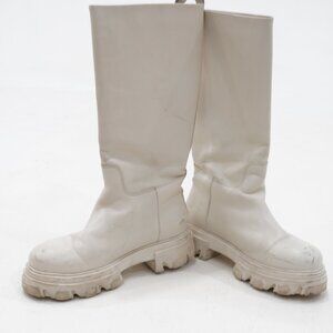 White Knee High Boots